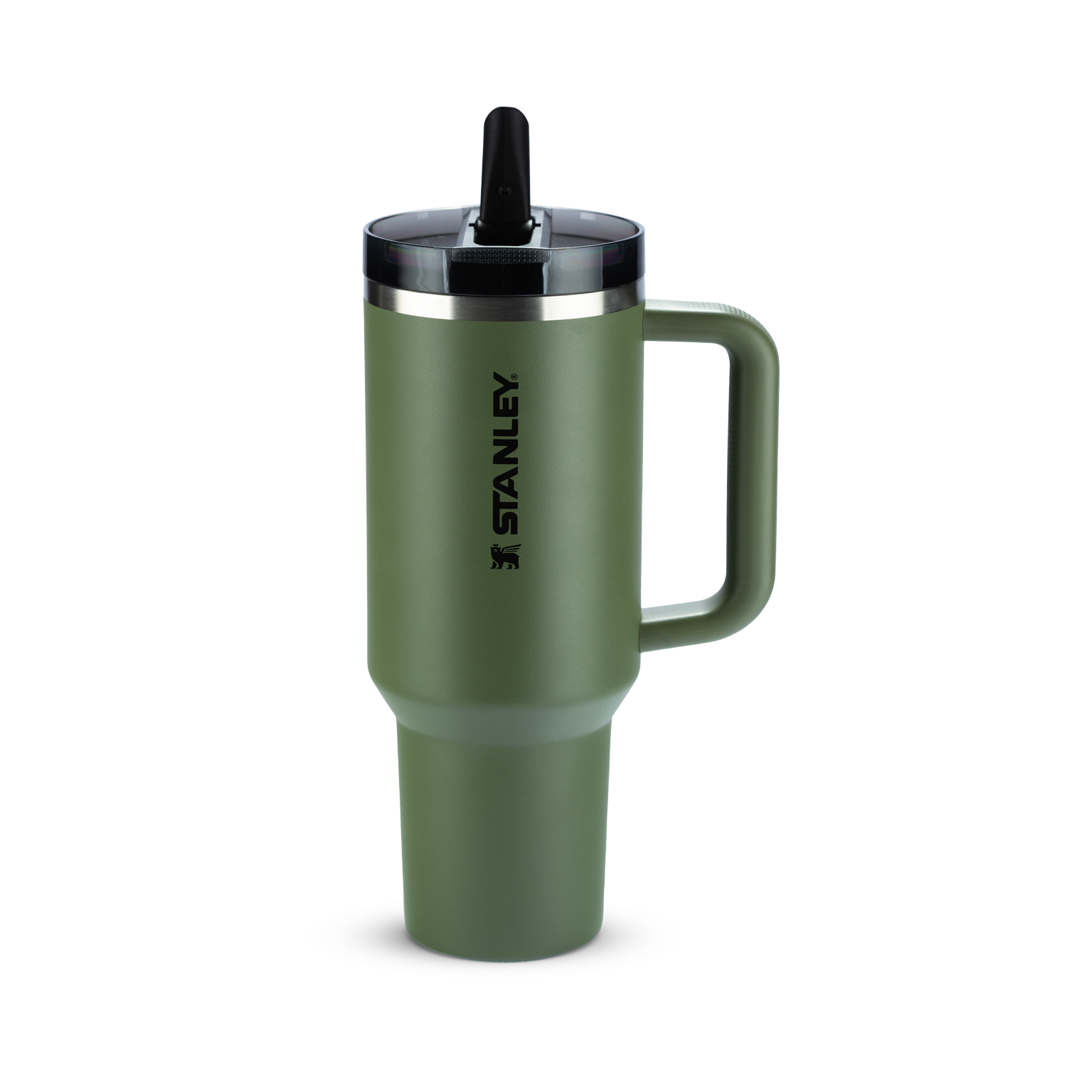 Copo Quencher Protour Stanley | 1,18L verde com tampa Flip Straw e isolamento térmico