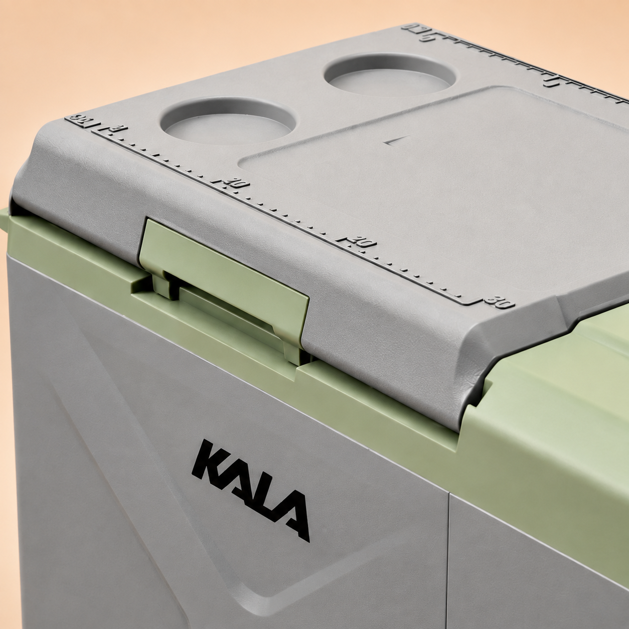 Refrigerador portátil KALA X25 de 25 litros na cor verde