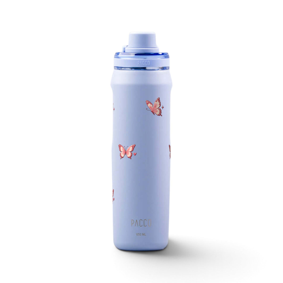 Garrafa Térmica PACCO Vyta 650ml Rosé Butterfly Lavanda