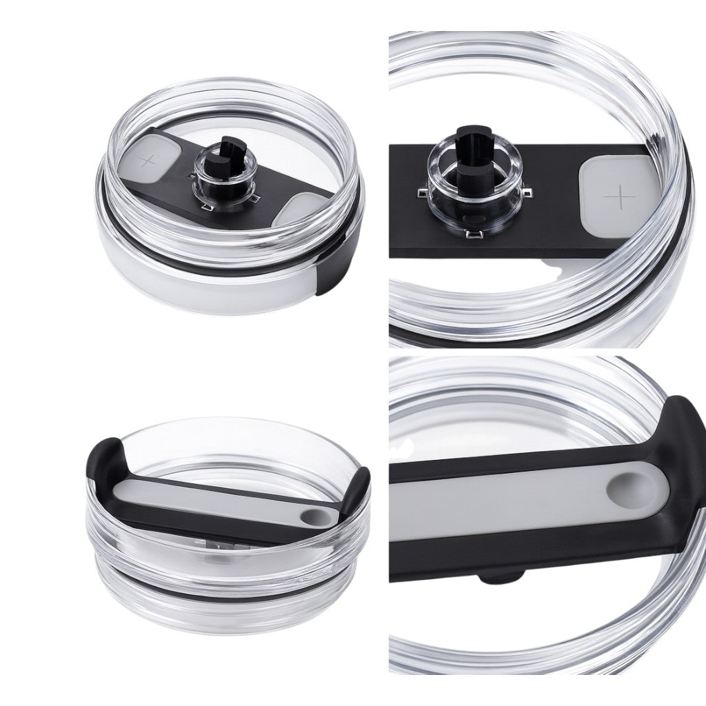 Tampa de reposição para copo Quencher - 40oz com encaixe preciso e materiais duráveis em silicone e polipropileno.