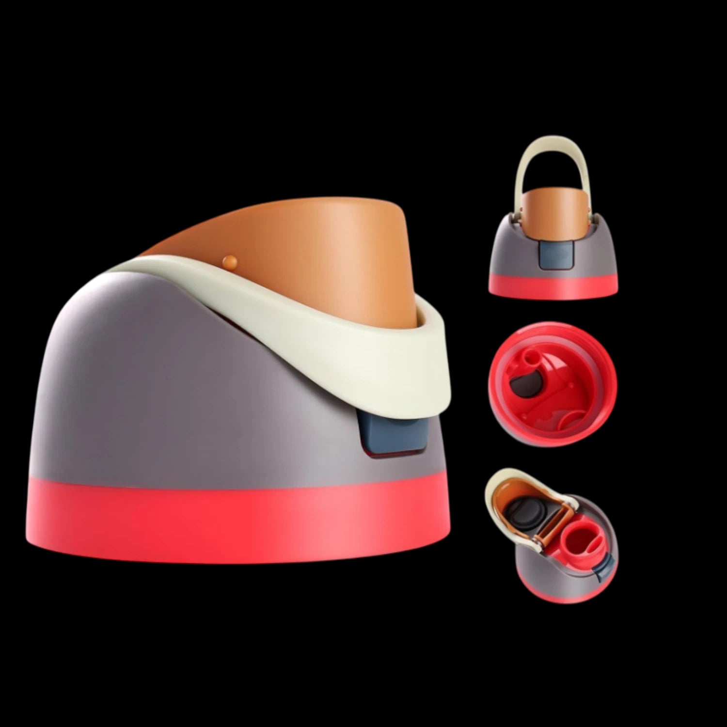 Tampa de Reposição para Garrafa Owala FreeSip – Compatível com Todos os Tamanhos, cor vibrante, vedação à prova de vazamentos.