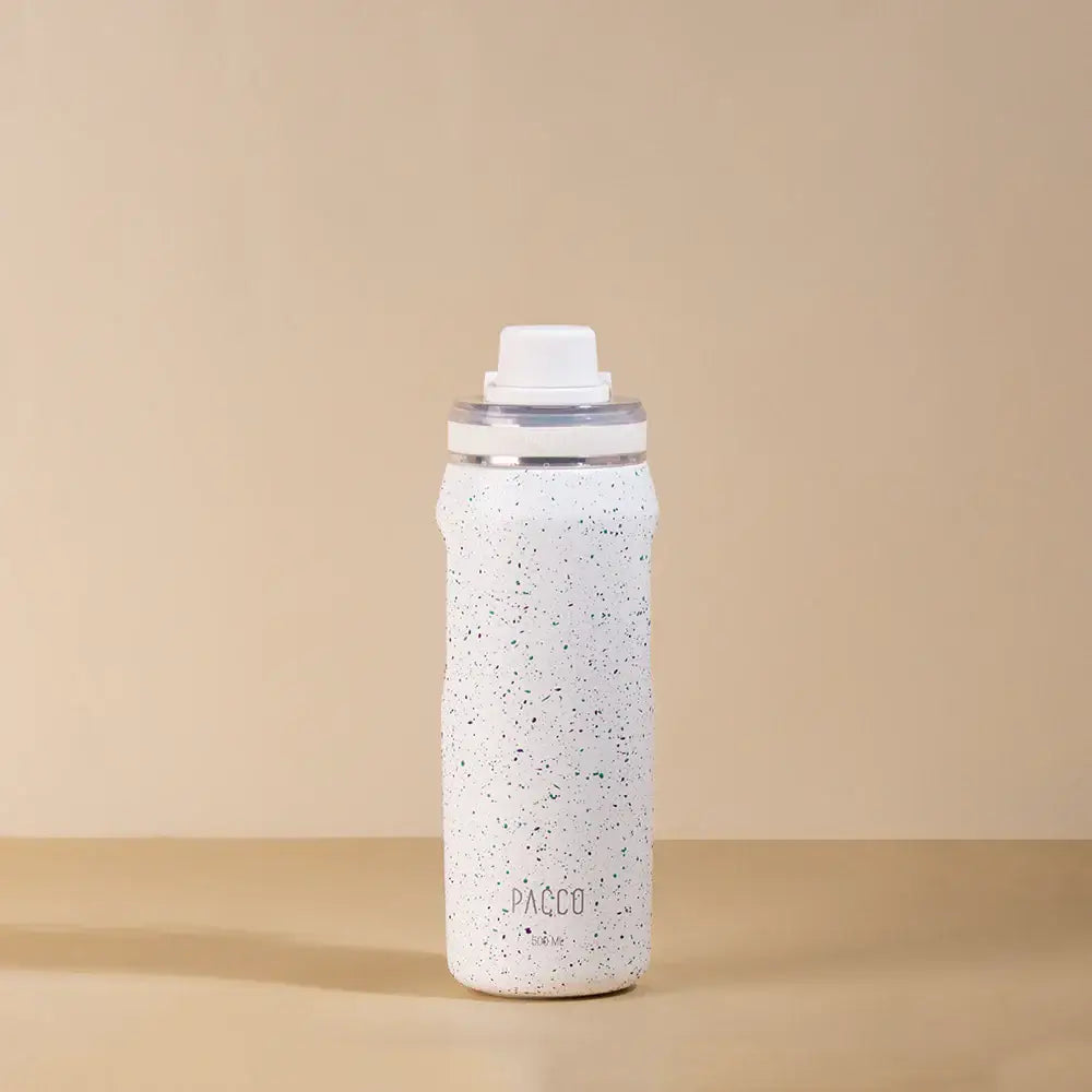 Garrafa Térmica PACCO Vyta 500ml em aço inox tela fundo bege