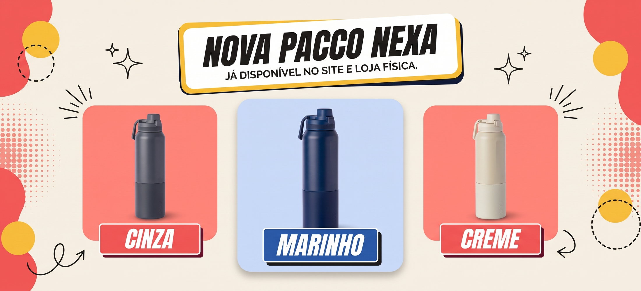 Onde comprar a nova garrafa Pacco Nexa