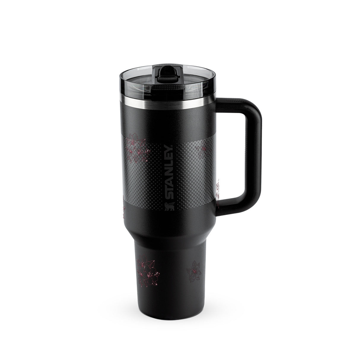 Copo Térmico Stanley Quencher Protour 1,18L Floral Rosa Black Fade