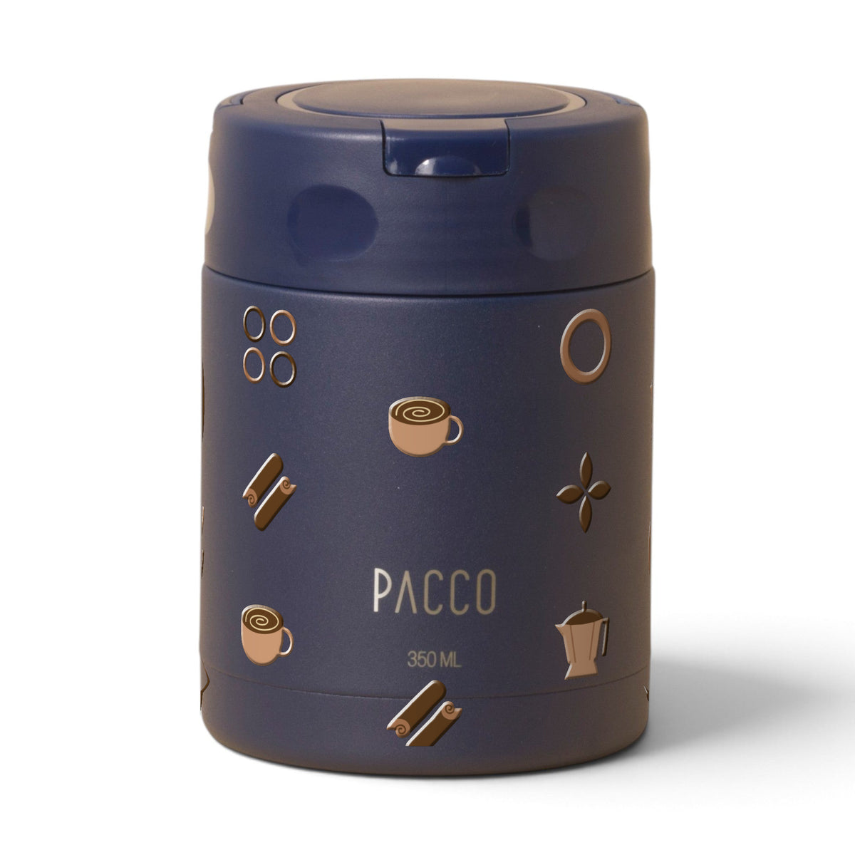 Pote Térmico PACCO FoodJar 350ml Coffee Marinho