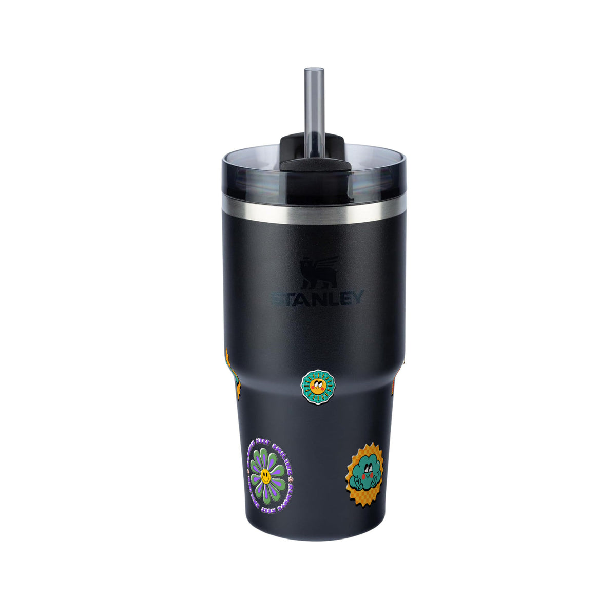 Copo Térmico Stanley Quencher 2.0 591ml Retrô Good Vibes Black