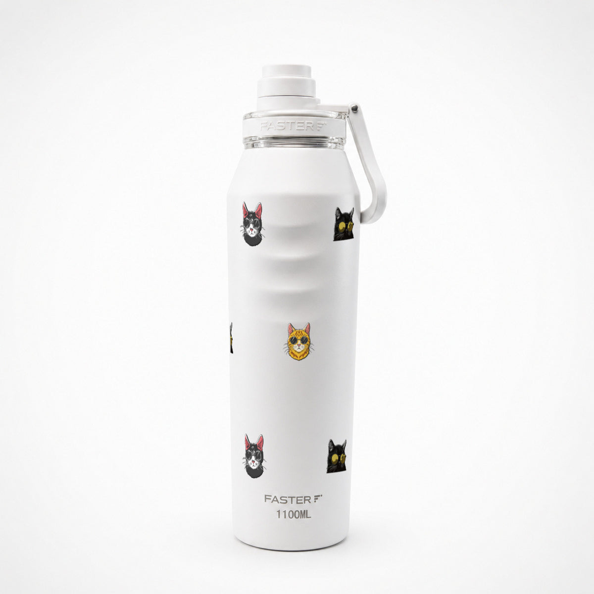 Garrafa Térmica Faster Oásis 1100ml Gatos de Óculos Lótus