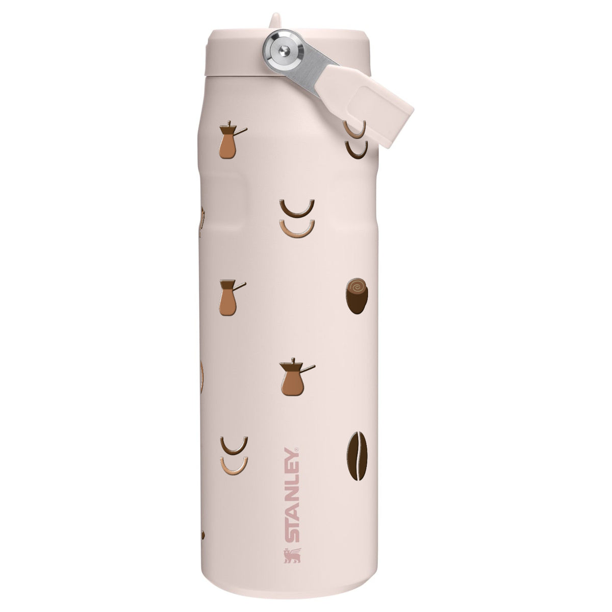 Garrafa Térmica Stanley Aerolight Flip Straw 710ml Coffee Rose Quartz