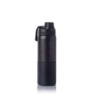Garrafa Térmica PACCO Nexa 600ml Corações Preta PRETO