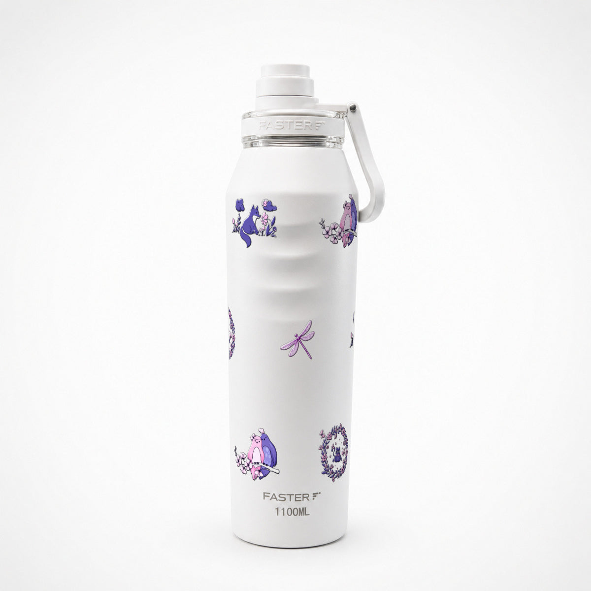 Garrafa Térmica Faster Oásis 1100ml Natureza Lilás Lótus