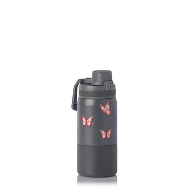 Garrafa Térmica PACCO Nexa 440ml Rosé Butterfly CINZA