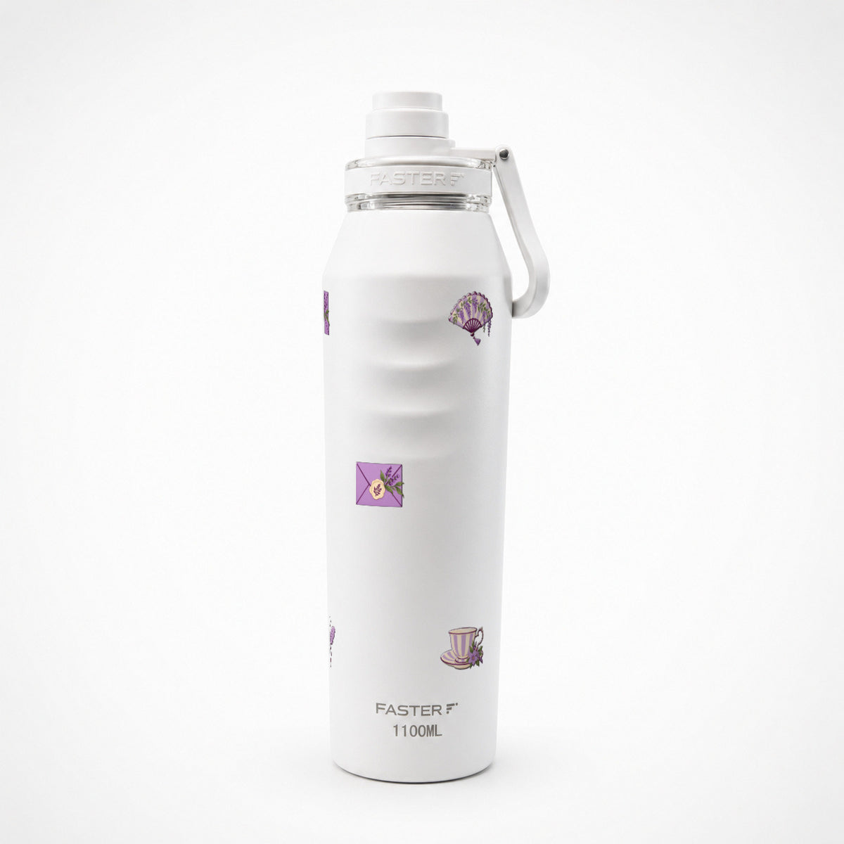 Garrafa Térmica Faster Oásis 1100ml Lavanda Botânica Lótus