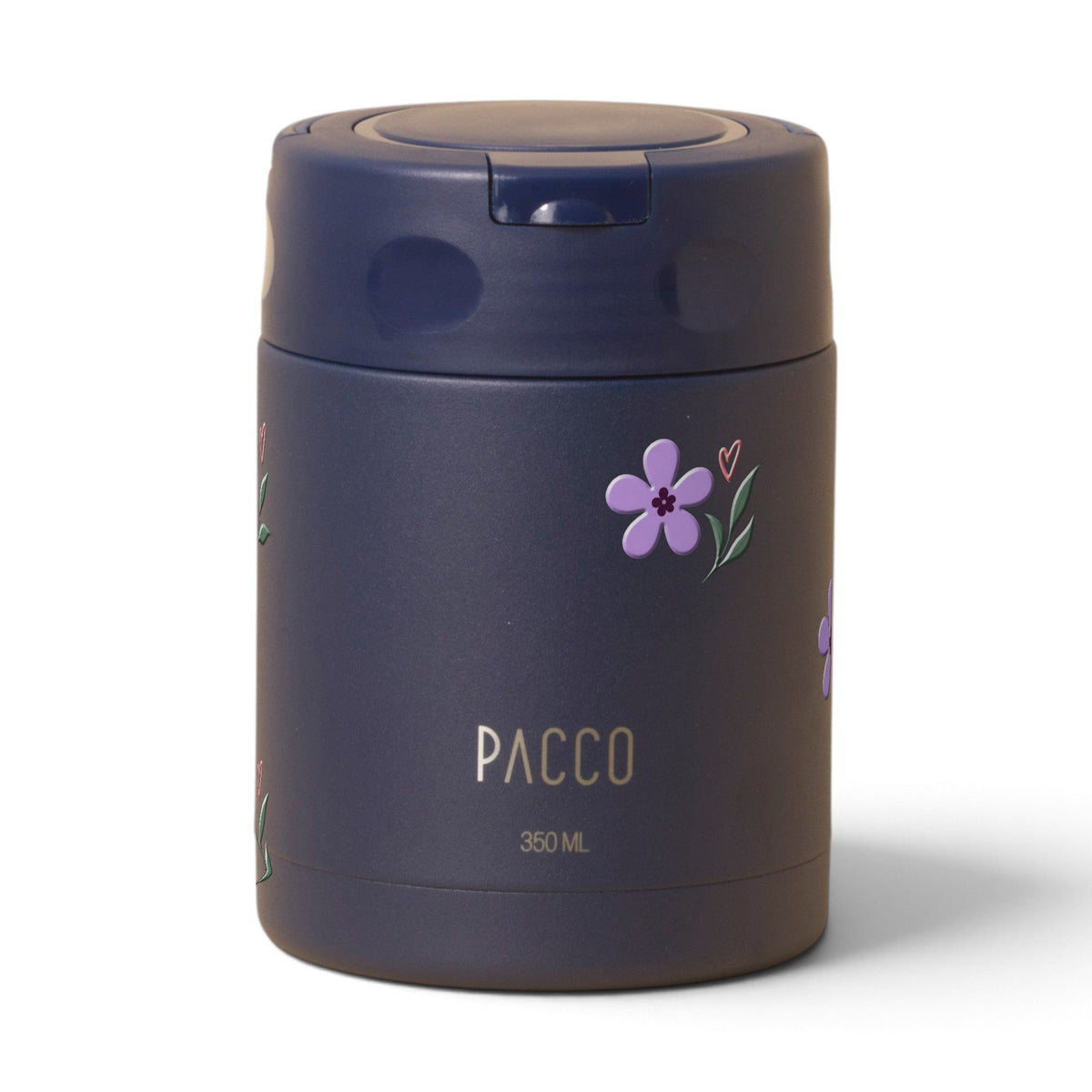 Pote Térmico PACCO FoodJar 350ml Floral Club Marinho