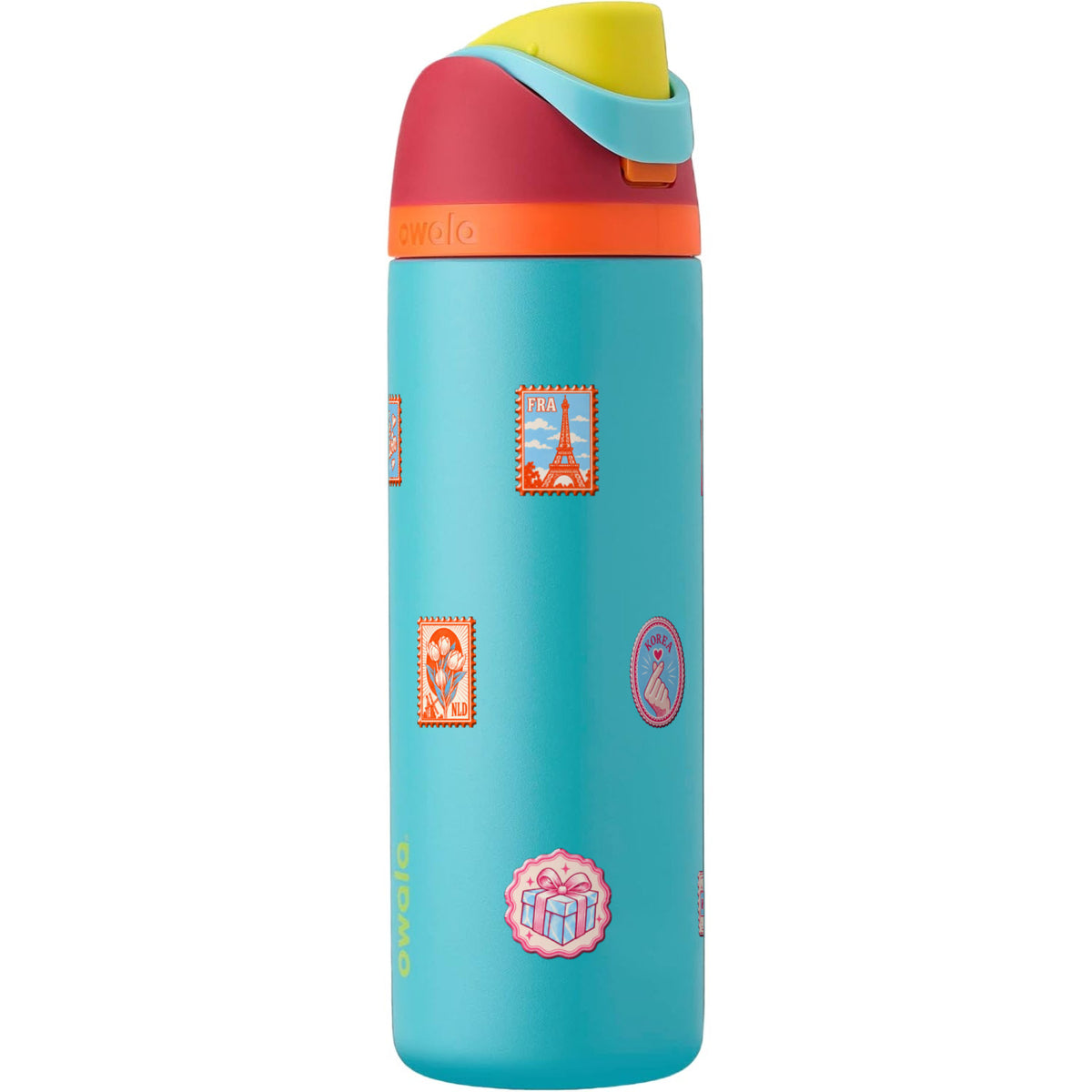 Garrafa Térmica Owala FreeSip 710ml Selos de Viagem Summer Sweetness