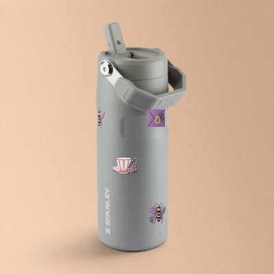 Garrafa Térmica Stanley Aerolight Flip Straw 473ml Lavanda Botânica Ash