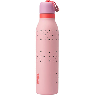 Garrafa Térmica Owala Twist 710ml Corações Preta Angel Cake