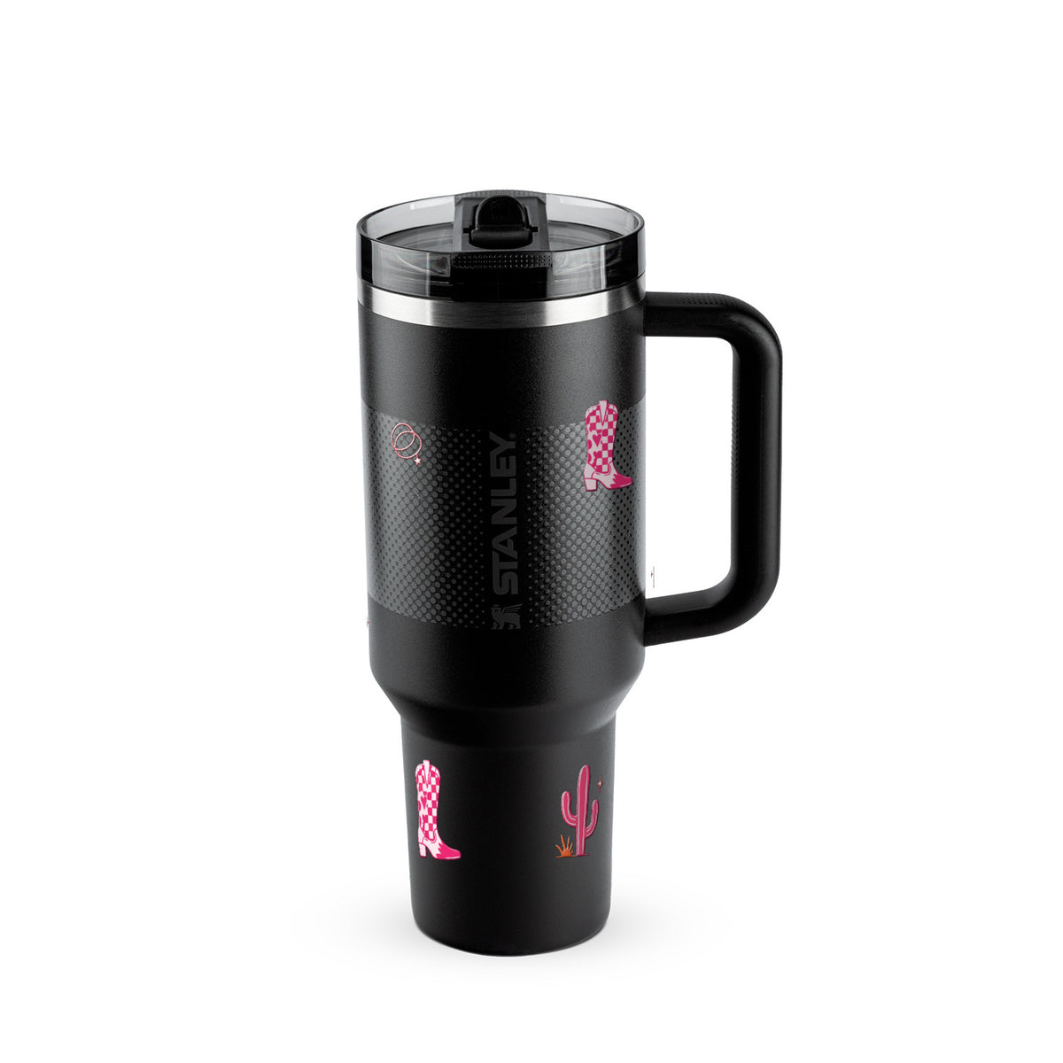 Copo Térmico Stanley Quencher Protour 1,18L Country Rosa Black Fade