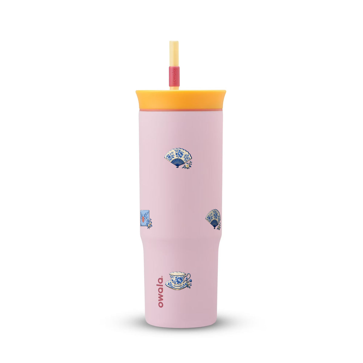 Copo Térmico Owala Tumbler 710ml Porcelana Azul Rosa