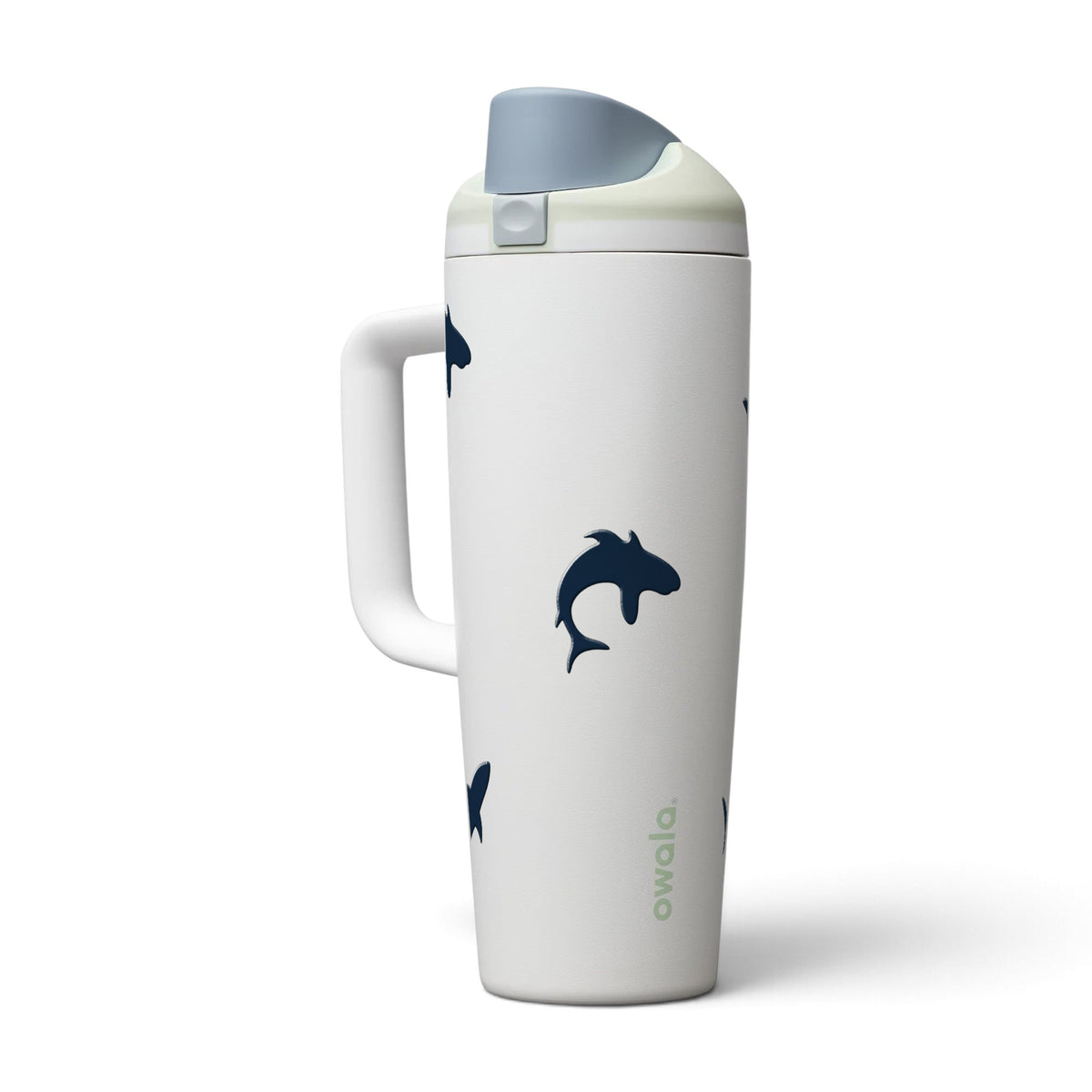 Copo Térmico Owala Tumbler FreeSip 887ml Tubarões Iced Breeze