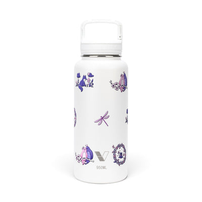 Garrafa Térmica Versity ColdKeeper 950ml Natureza Lilás Branca