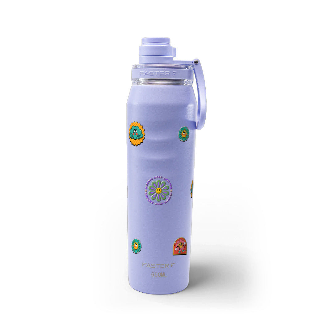 Garrafa Térmica Faster Oásis 650ml Retrô Good Vibes Acqua