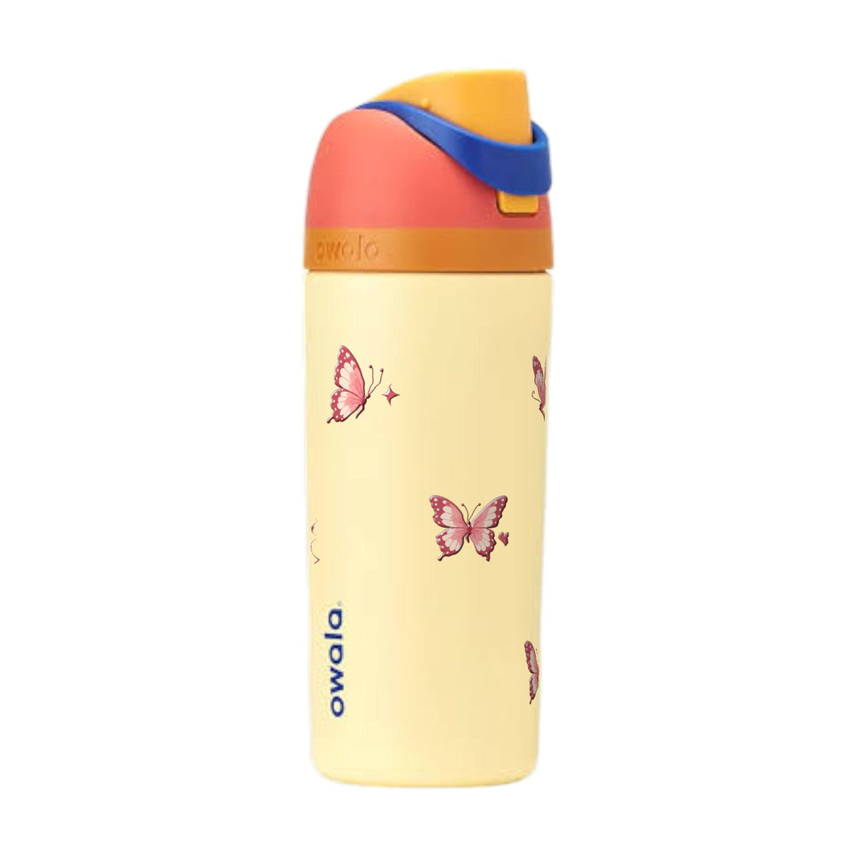 Garrafa Térmica Owala FreeSip 470ml Rosé Butterfly Misty Horizon