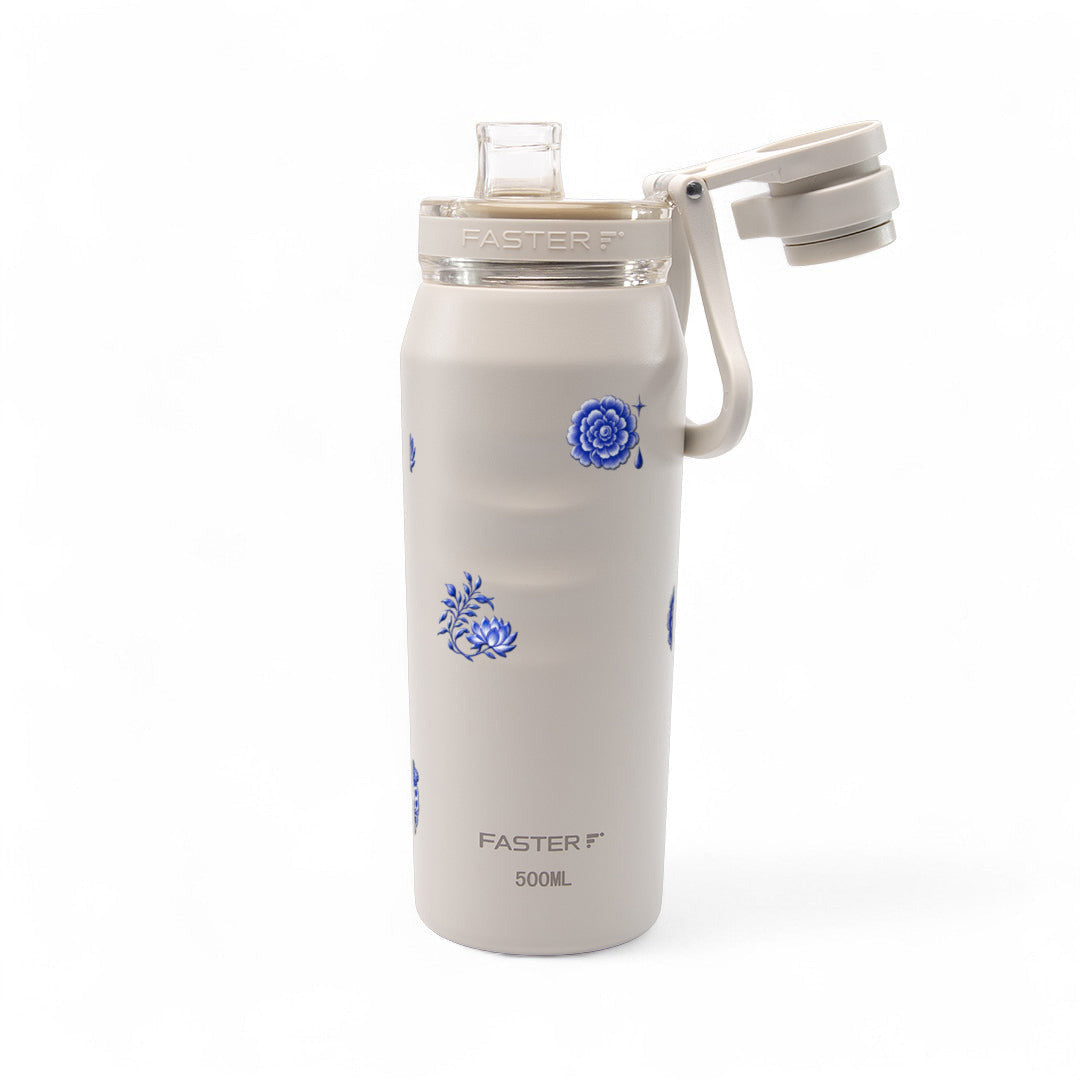 Garrafa Térmica Faster Oásis 500ml Porcelana de Coalas Creme
