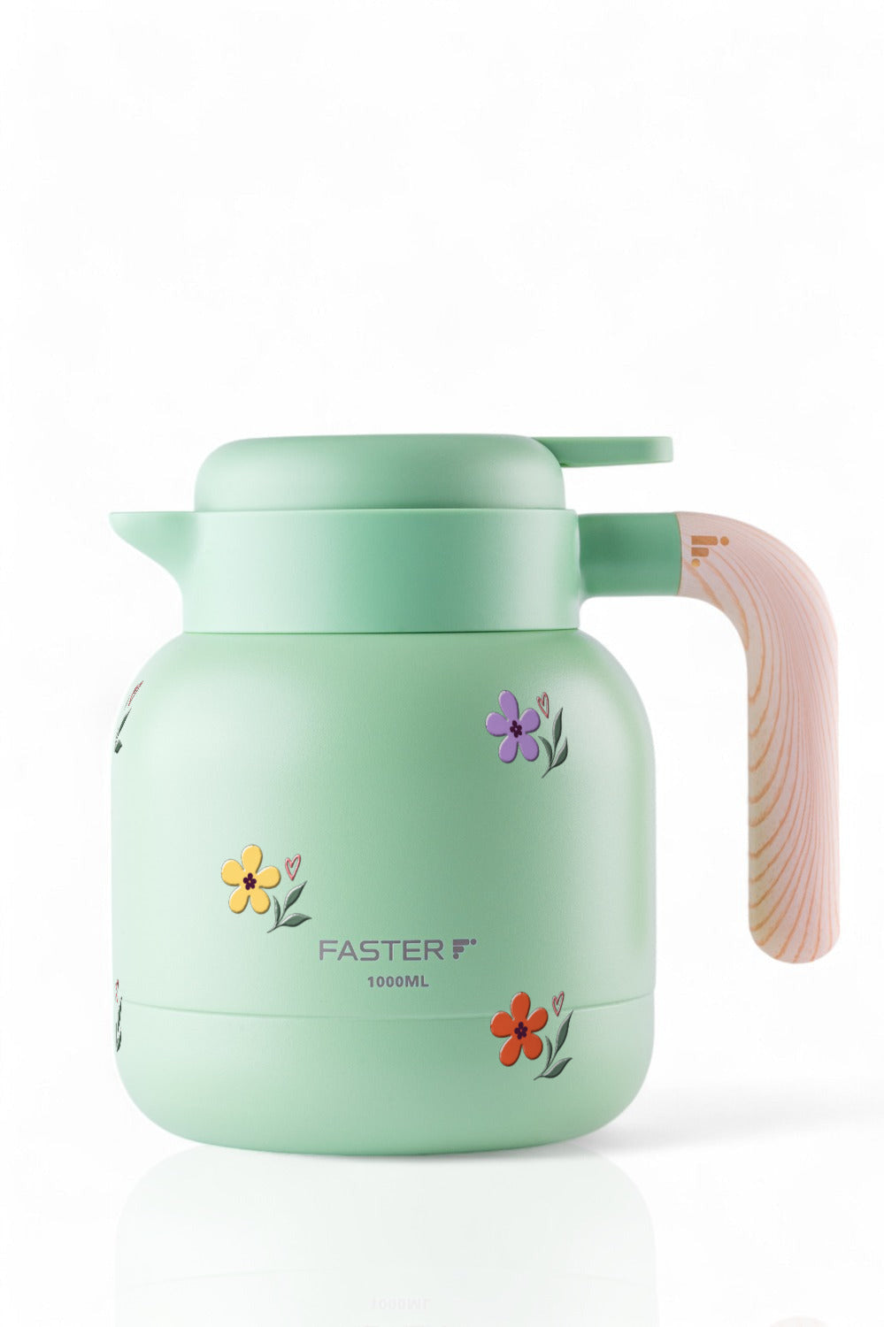Garrafa de Café Expresso Faster 1000ml Floral Club Menta