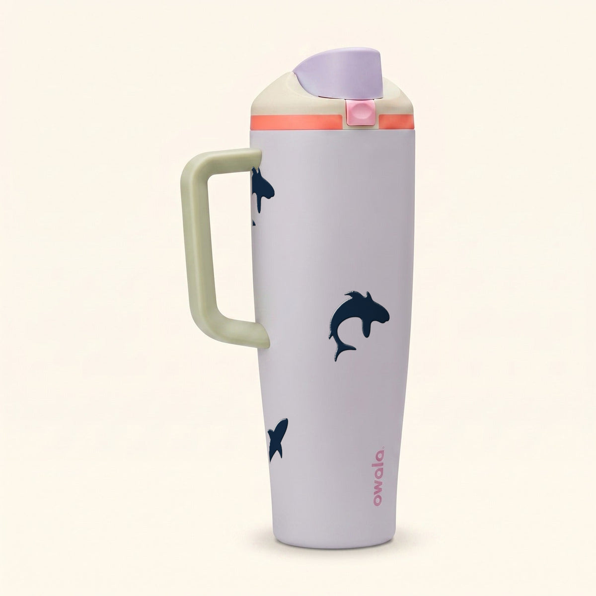 Copo Térmico Owala Tumbler FreeSip 1185ml Tubarões Beach House