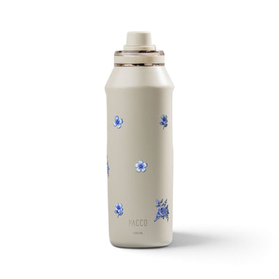 Garrafa Térmica PACCO Vyta 1200ml Jardim Azul Creme