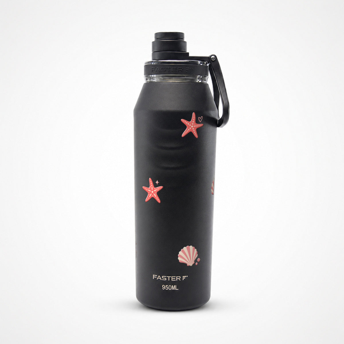 Garrafa Térmica Faster Oásis 950ml Ocean Blush Preto