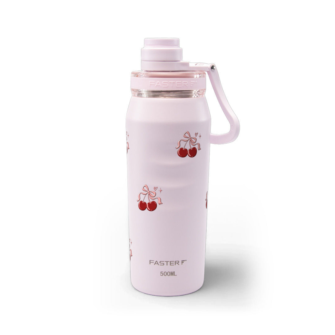 Garrafa Térmica Faster Oásis 500ml Cereja Pop Rosa BB