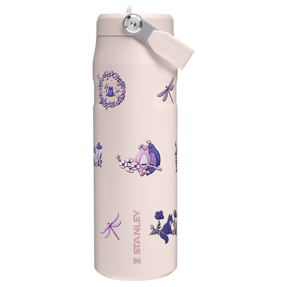 Garrafa Térmica Stanley Aerolight Flip Straw 710ml Natureza Lilás Rose Quartz