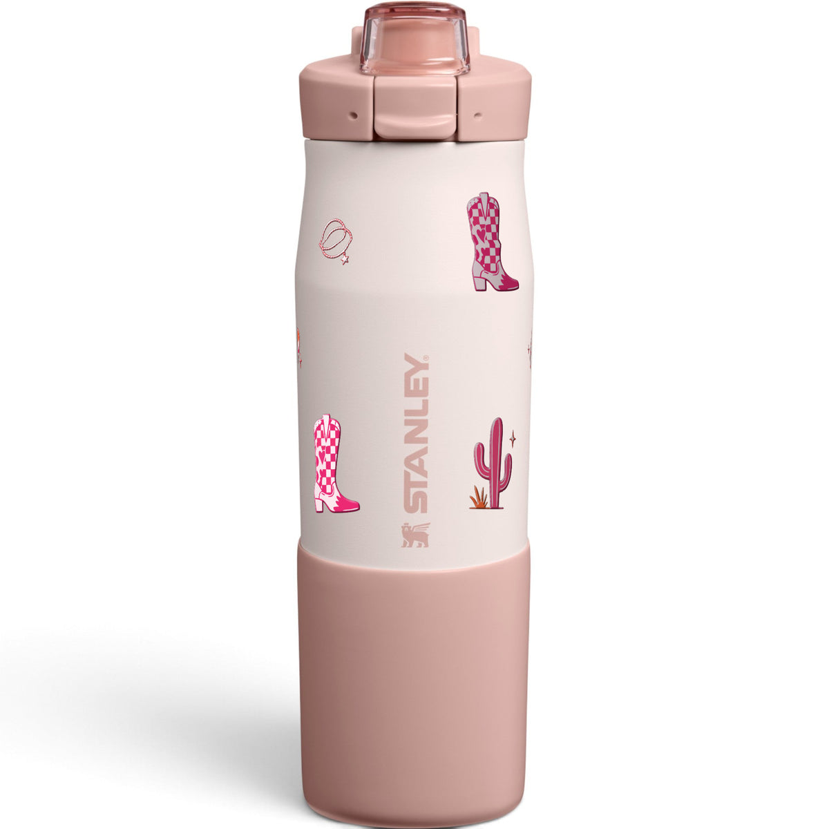 Garrafa Térmica Stanley Vitalize Tempo 710ml Country Rosa Rose Quartz