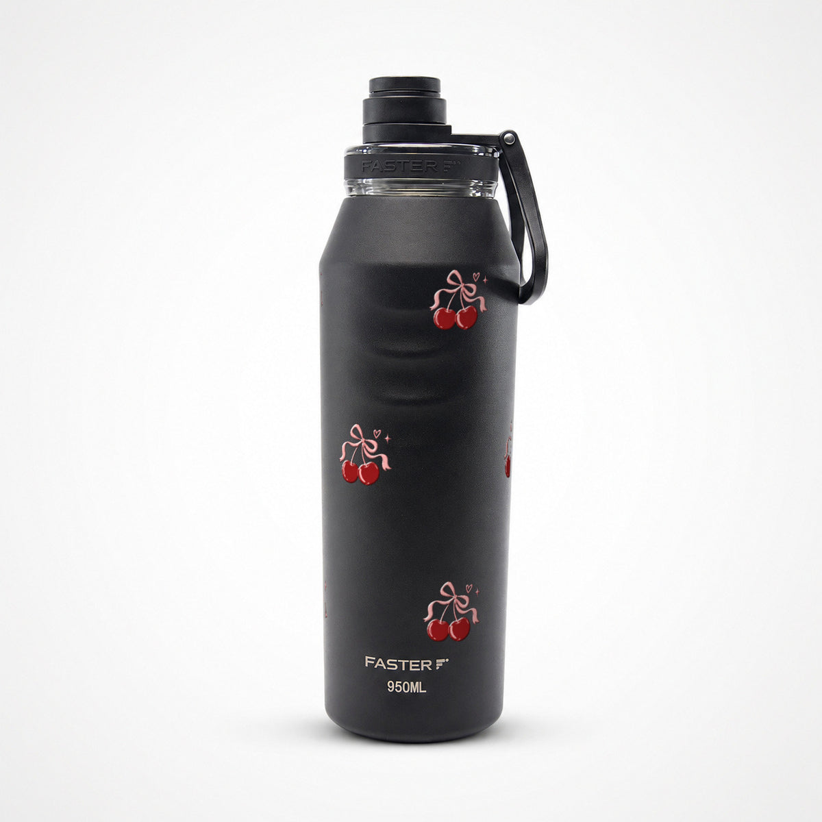 Garrafa Térmica Faster Oásis 950ml Cereja Pop Preto