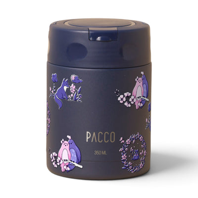 Pote Térmico PACCO FoodJar 350ml Natureza Lilás Marinho