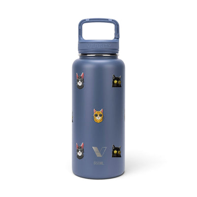 Garrafa Térmica Versity ColdKeeper 950ml Gatos de Óculos Azul