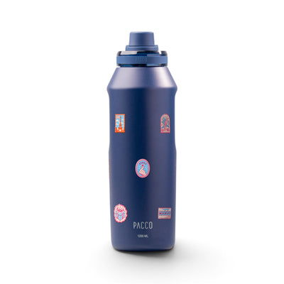 Garrafa Térmica PACCO Vyta 1200ml Selos de Viagem Marinho