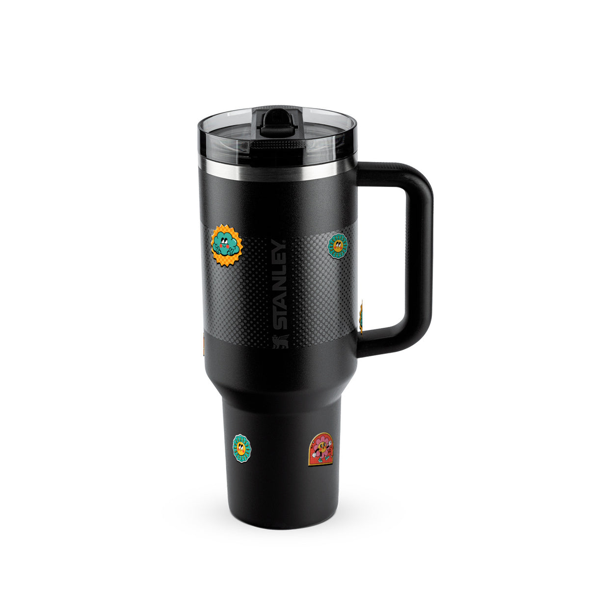 Copo Térmico Stanley Quencher Protour 1,18L Retrô Good Vibes Black Fade