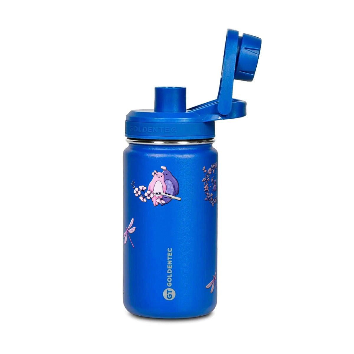 Garrafa Térmica Goldentec 350ml Natureza Lilás Azul