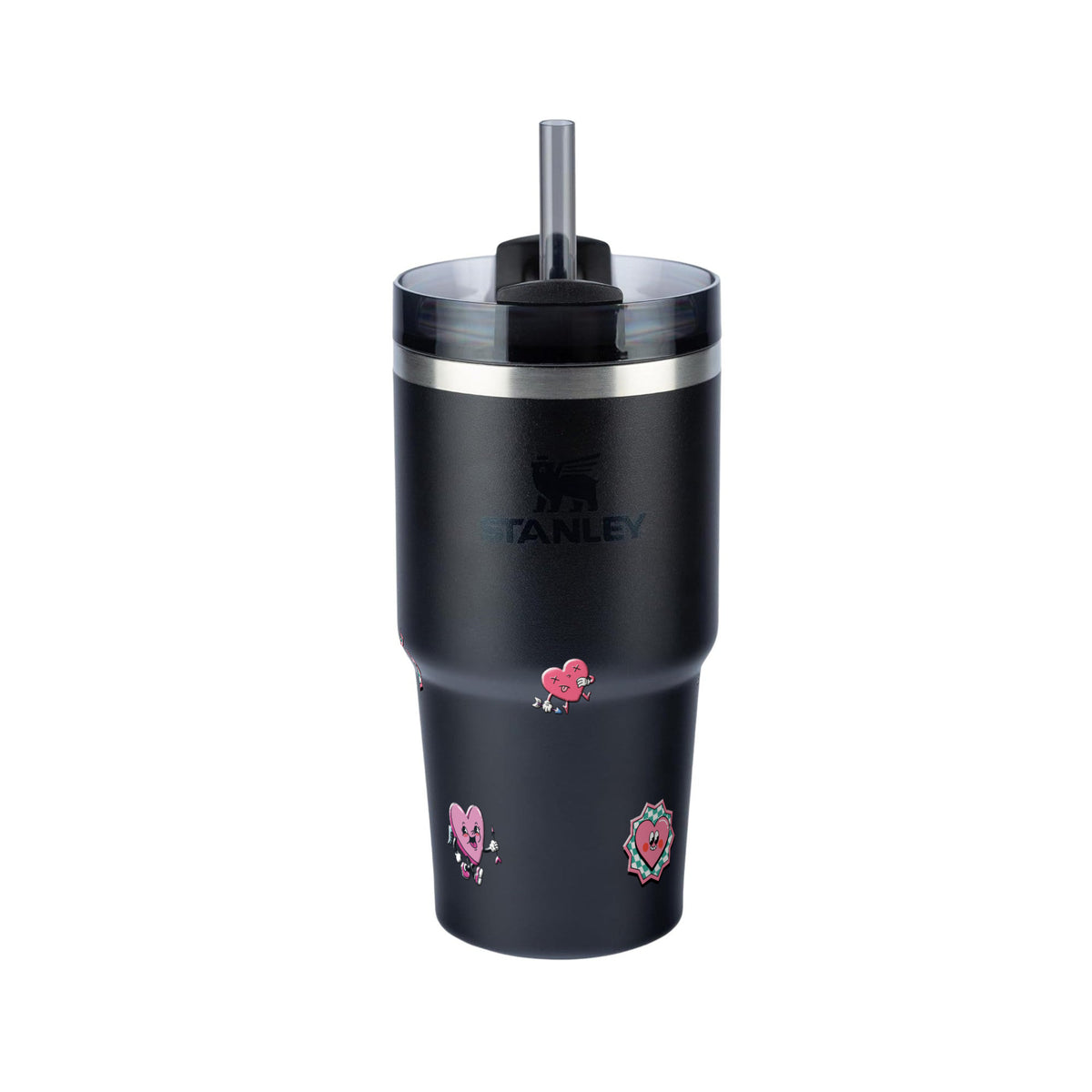 Copo Térmico Stanley Quencher 2.0 591ml Corações Black