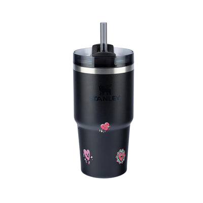 Copo Térmico Stanley Quencher 2.0 591ml Corações Black