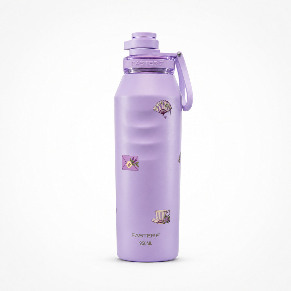 Garrafa Térmica Faster Oásis 950ml Lavanda Botânica Lilás