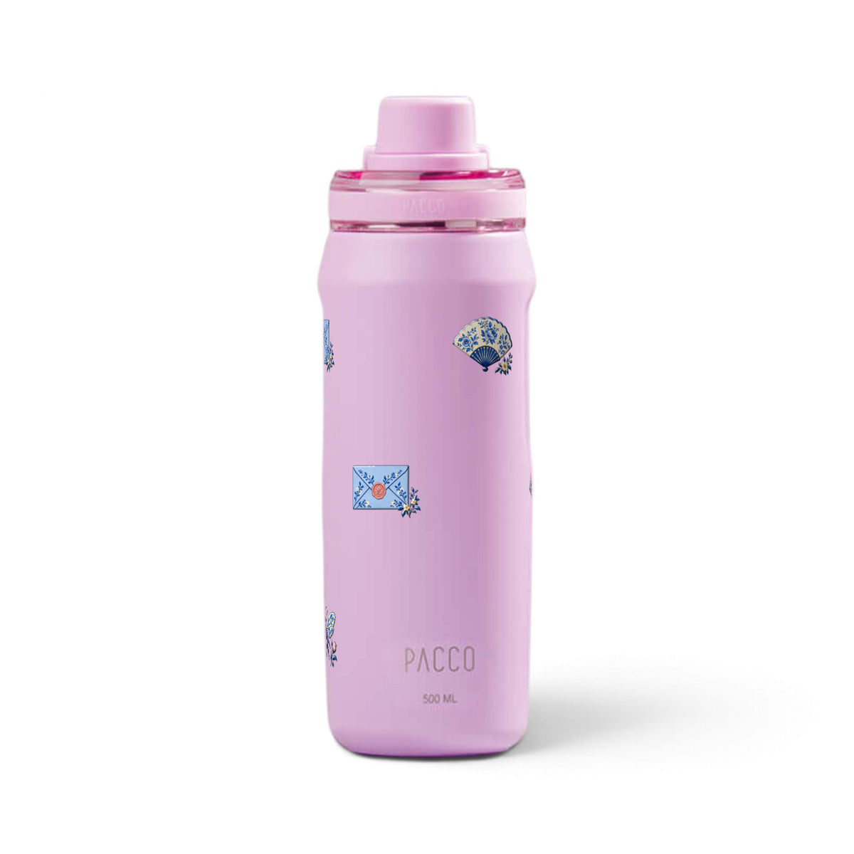 Garrafa Térmica PACCO Vyta 500ml Porcelana Azul Lilás