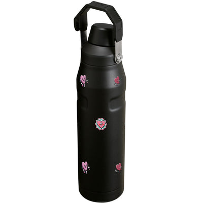 Garrafa Térmica Stanley Aerolight Fast Flow 1,1L Corações Matte Black