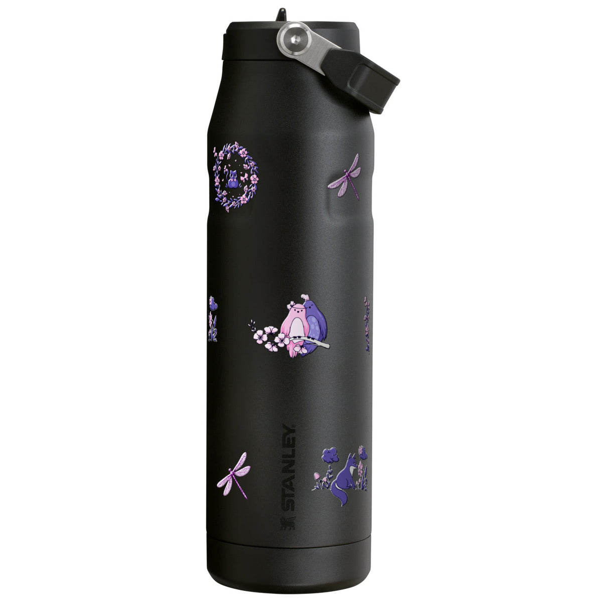 Garrafa Térmica Stanley Aerolight Flip Straw 1,1L Natureza Lilás Black