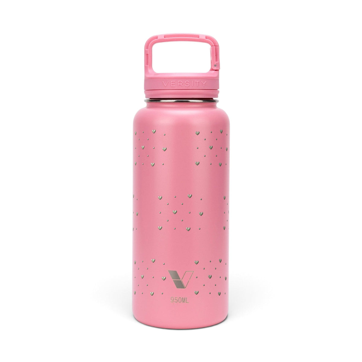 Garrafa Térmica Versity ColdKeeper 950ml Corações Sálvia Rosa Chiclete