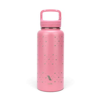 Garrafa Térmica Versity ColdKeeper 950ml Corações Sálvia Rosa Chiclete