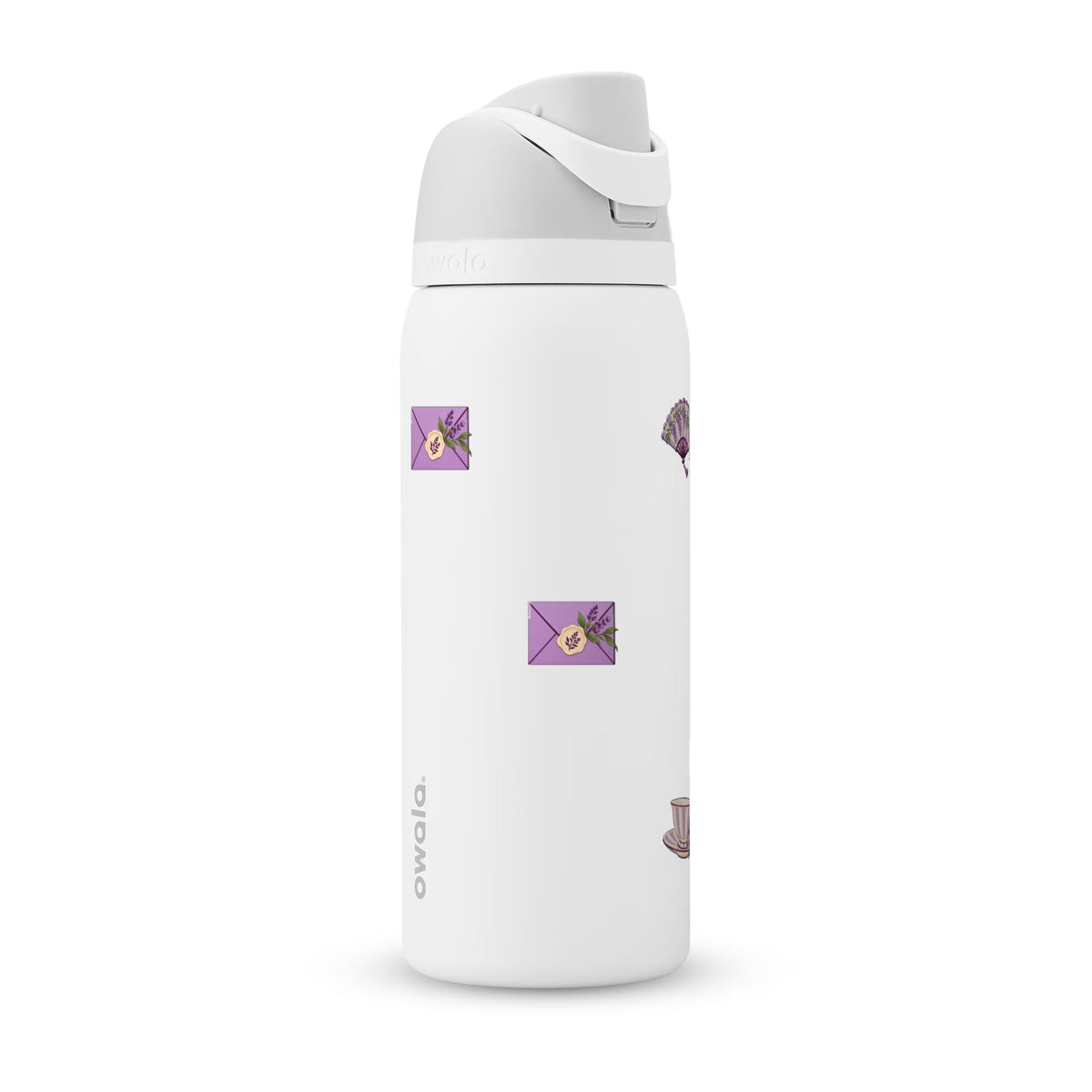 Garrafa Térmica Owala FreeSip 946ml Lavanda Botânica White Marshmallow