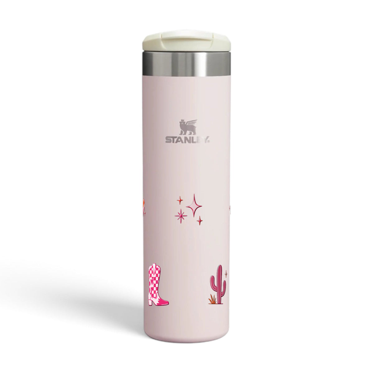 Garrafa Térmica Stanley Aerolight Transit 591ml Country Rosa Rose Quartzo